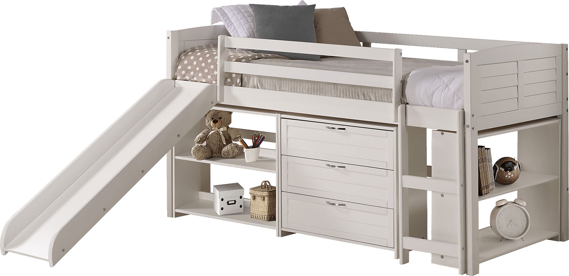 Kids Burlage White Twin Loft Bed - Image 1