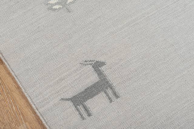 Kids Busy Meadow Gray 5' x 7'6 Rug - Thumbnail - Image 3