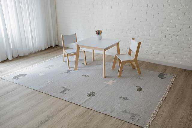 Kids Busy Meadow Gray 5' x 7'6 Rug - Thumbnail - Image 8