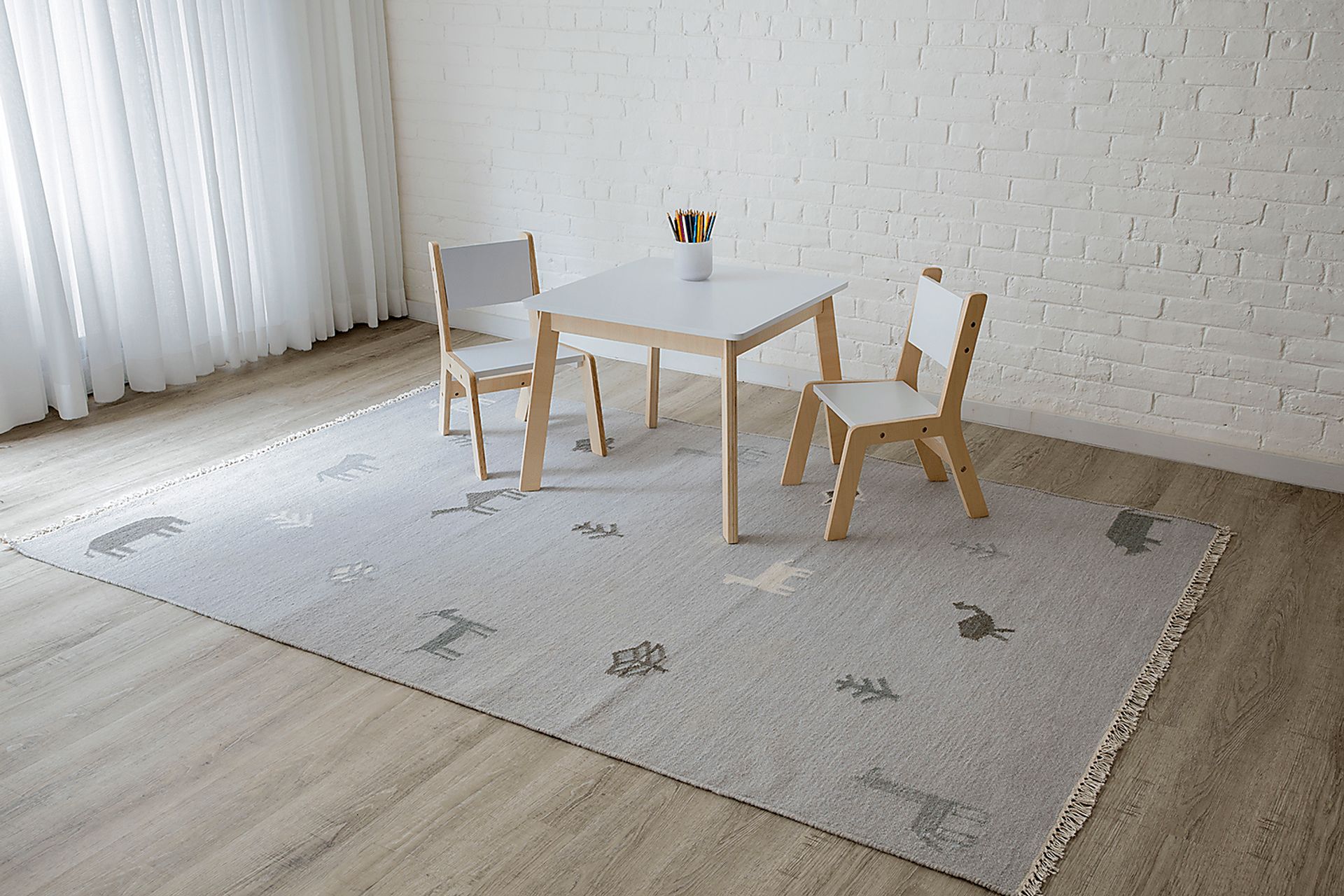 Kids Busy Meadow Gray 5' x 7'6 Rug - Image 8
