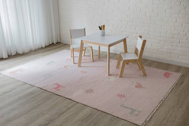 Kids Busy Meadow Pink 3'6 x 5'6 Rug - Thumbnail - Image 7