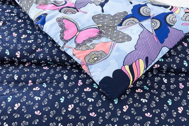 Kids Butterfly Collage Blue 2 Pc Twin/Twin XL Comforter Set - Thumbnail - Image 2