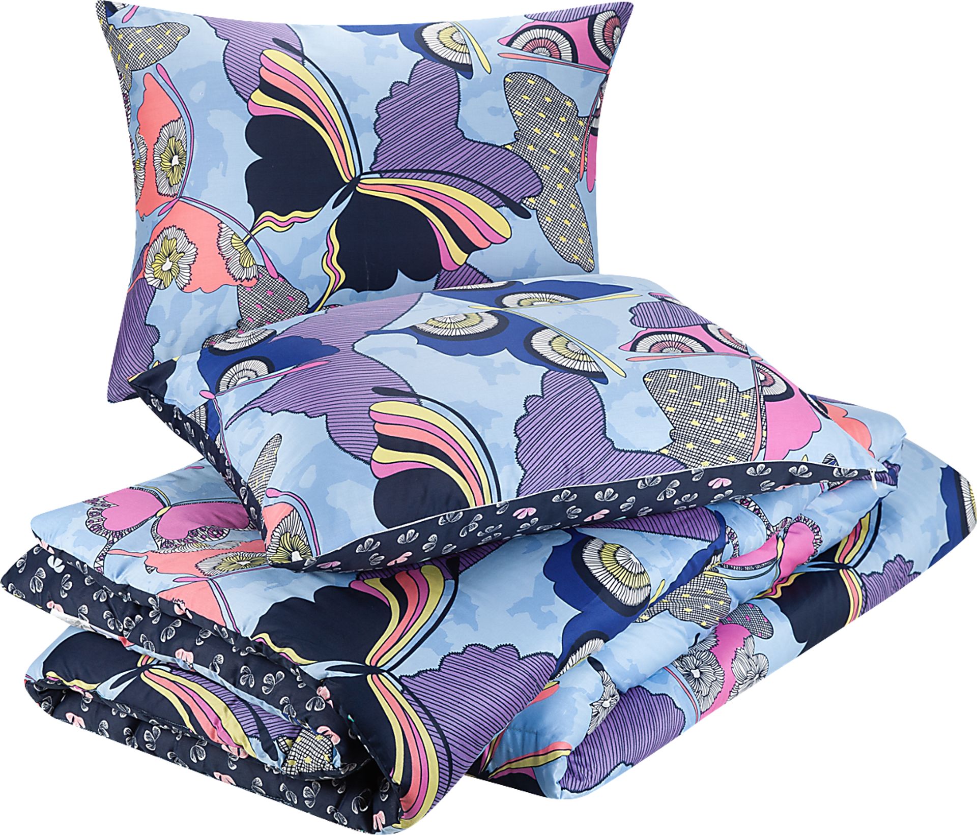 Kids Butterfly Collage Blue 2 Pc Twin/Twin XL Comforter Set - Image 8