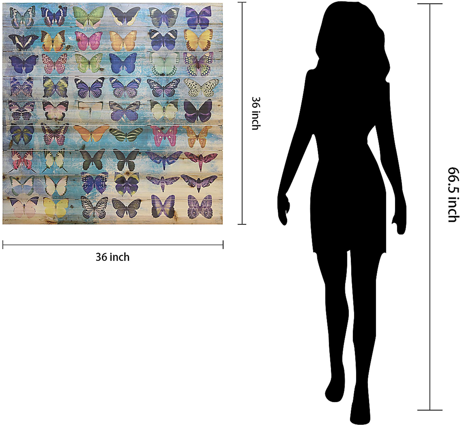 Kids Butterfly Family Rainbow Wall Art - Image 8