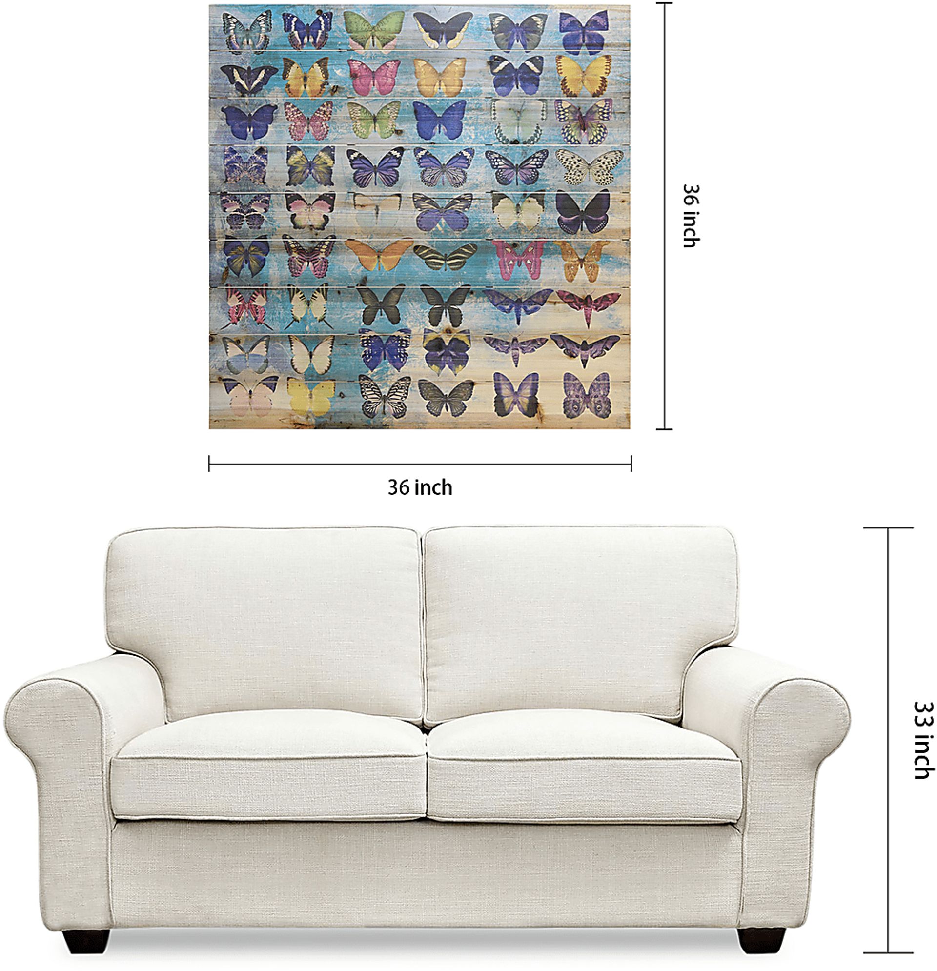 Kids Butterfly Family Rainbow Wall Art - Image 9