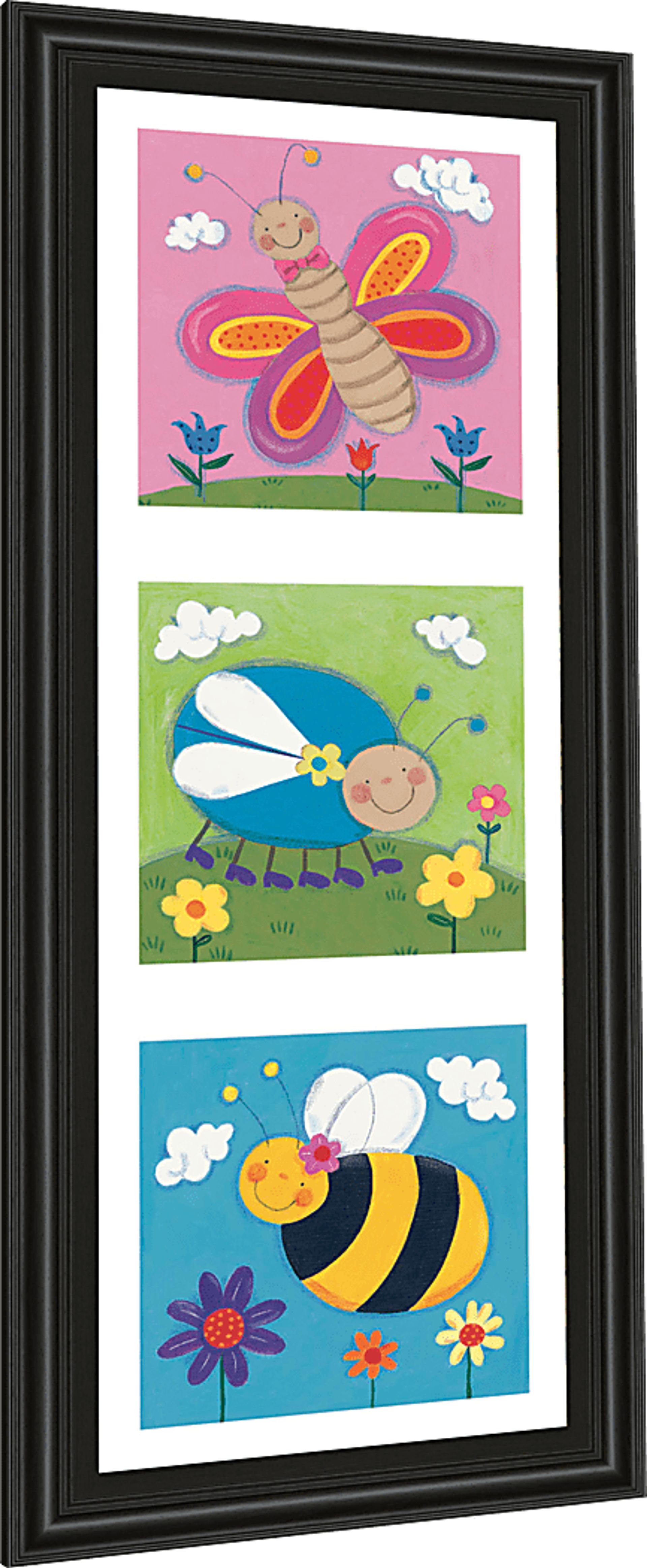 Kids Buzzing Friends Green Artwork - Image 1