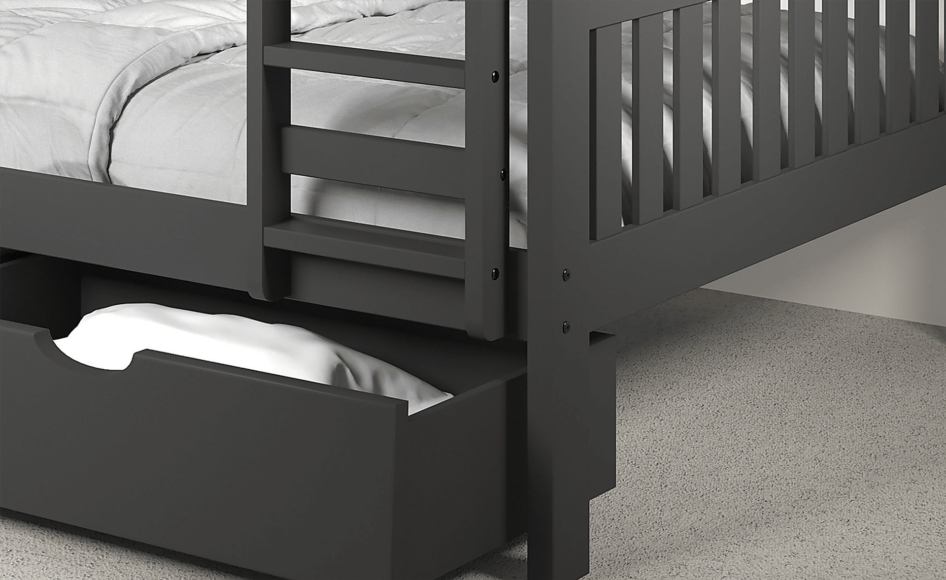 Kids Cabacier Gray Full/Full Bunk Bed - Image 4