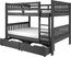 Kids Cabacier Gray Full/Full Bunk Bed
