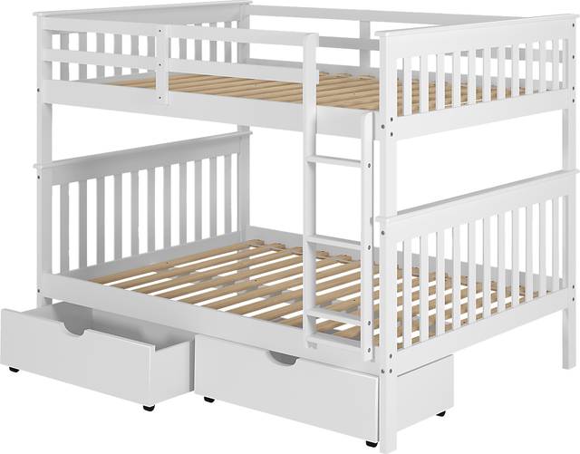 Kids Cabacier White Full/Full Bunk Bed - Thumbnail - Image 3