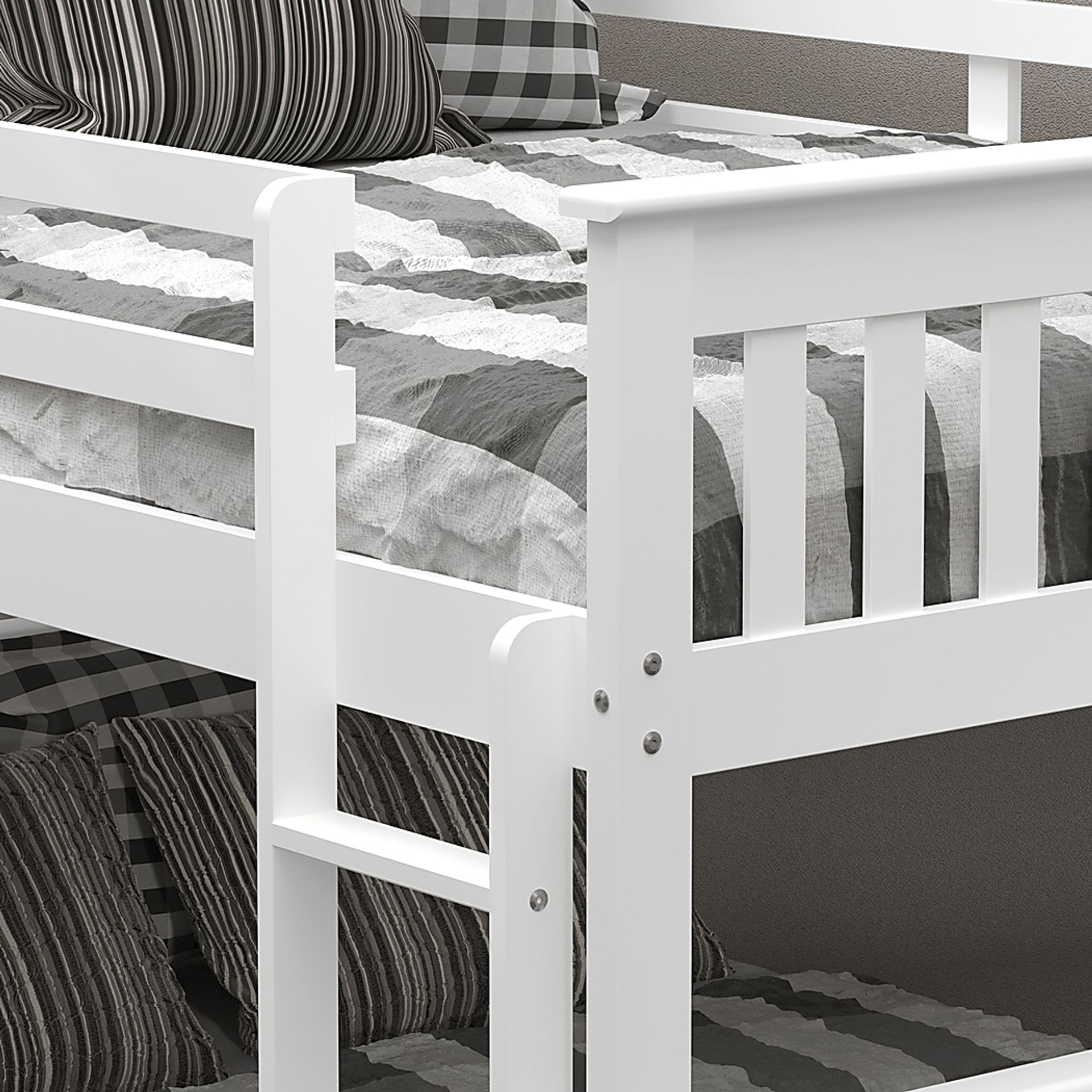 Kids Cabacier White Full/Full Bunk Bed - Image 7
