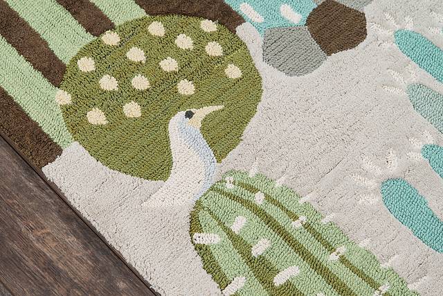 Kids Cactus Family Gray 3' x 5' Rug - Thumbnail - Image 3