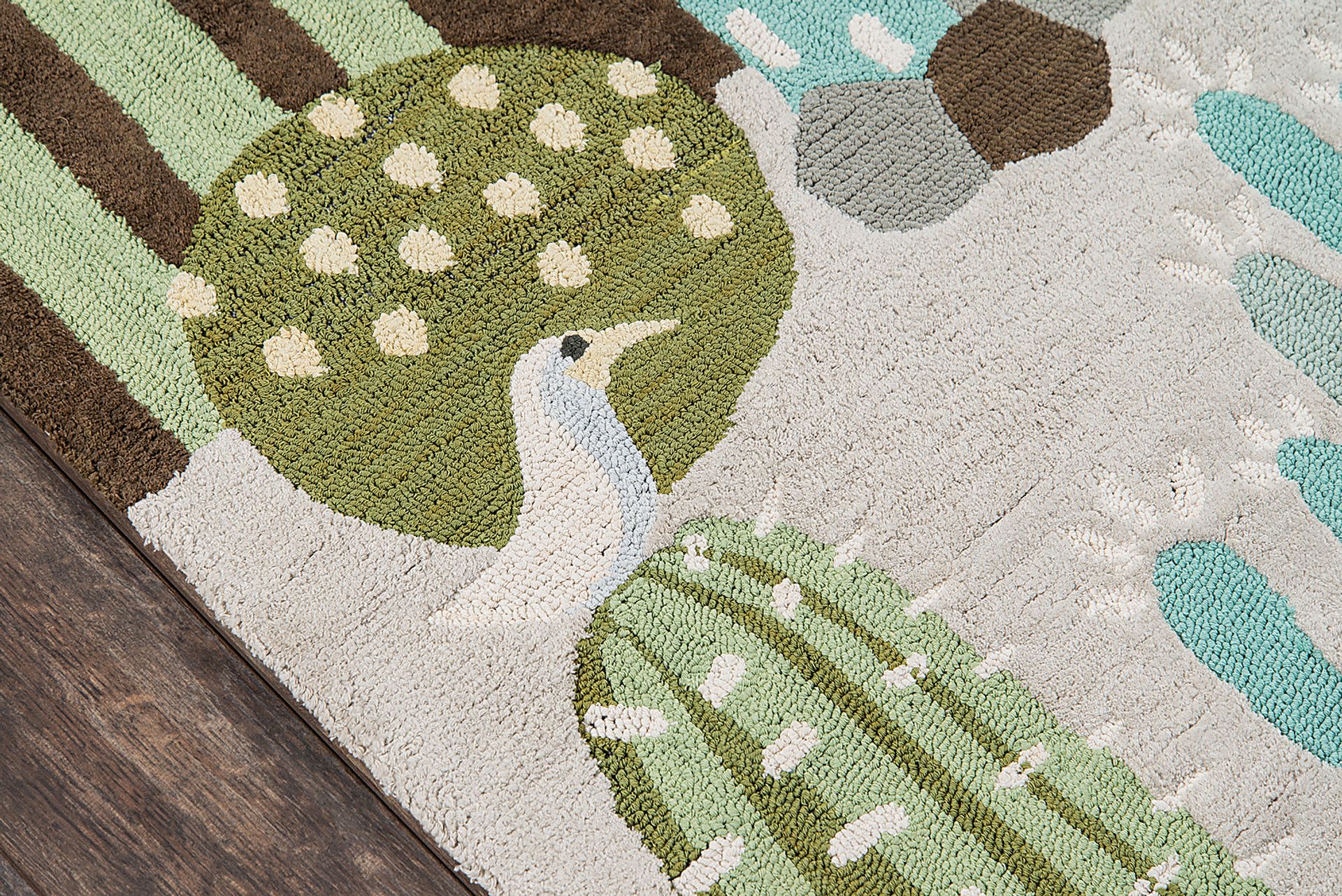 Kids Cactus Family Gray 3' x 5' Rug - Image 3