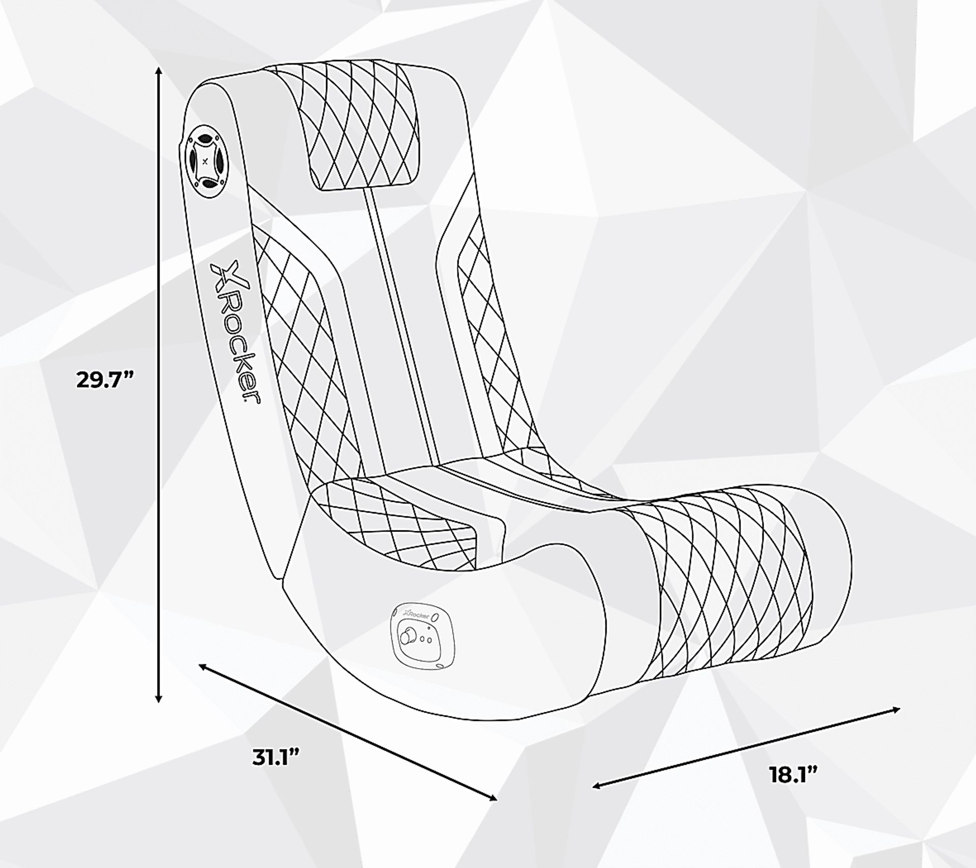 Kids Calcite Black Floor Gaming Chair - Image 11