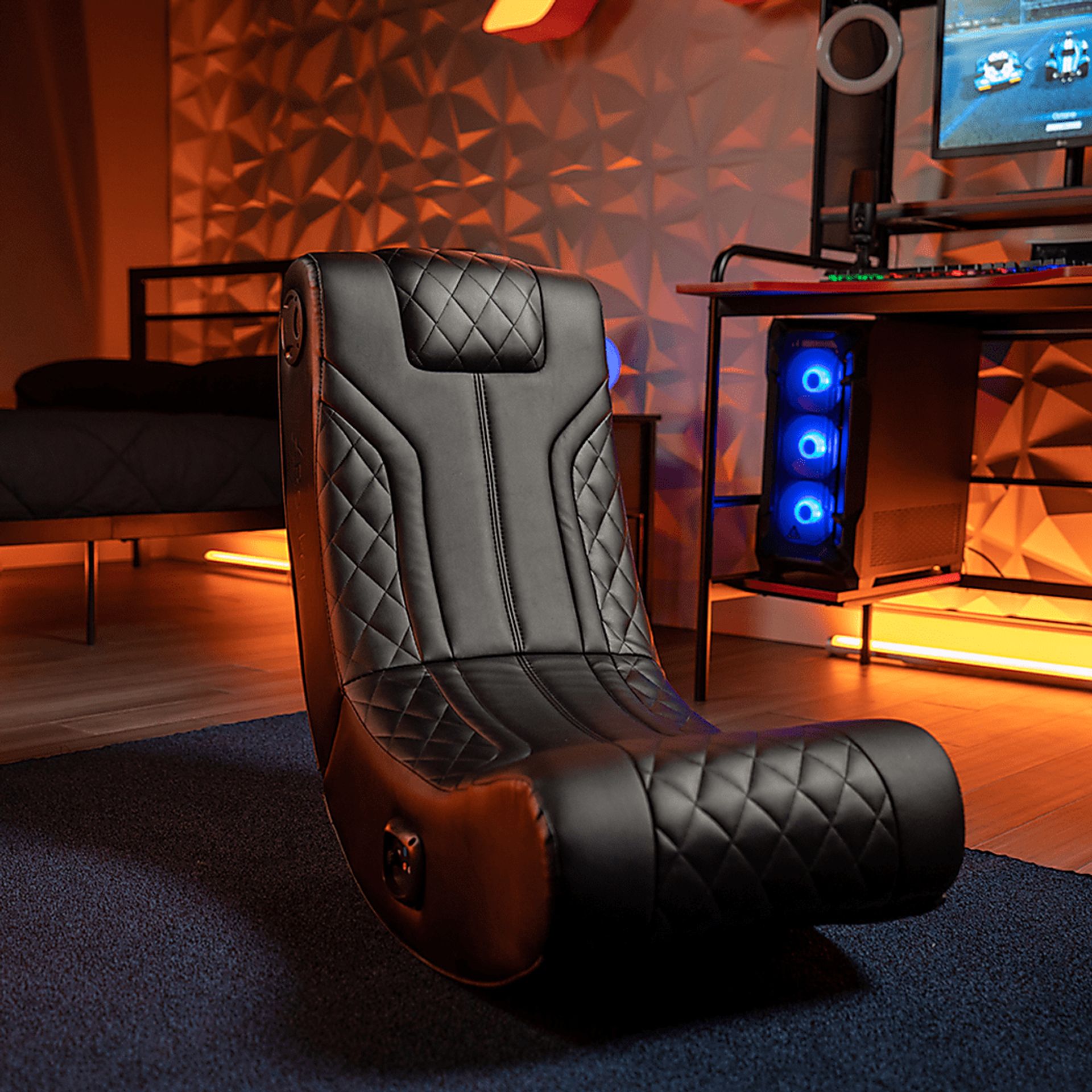 Kids Calcite Black Floor Gaming Chair - Image 2