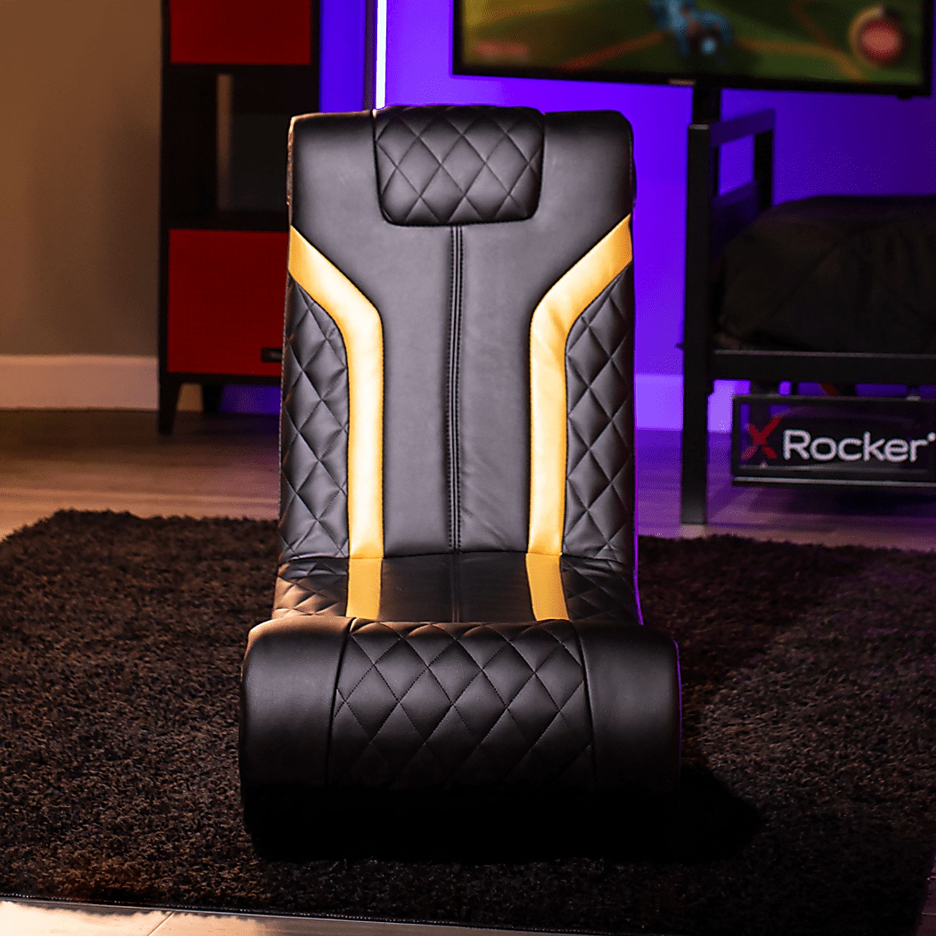 Kids Calcite Gold Floor Gaming Chair - Image 4