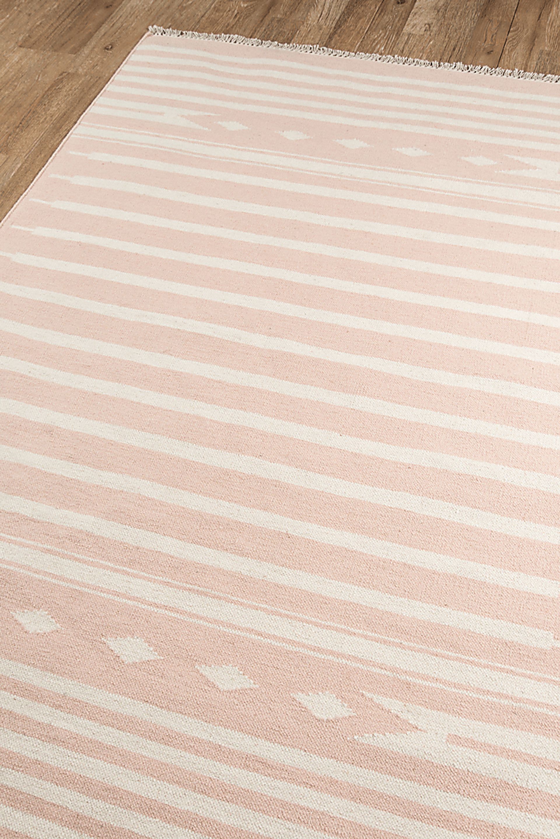 Kids Calm Pastel Pink 5' x 7'6 Rug - Image 2