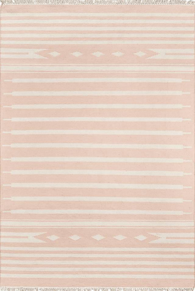 Kids Calm Pastel Pink 5' x 7'6 Rug - Thumbnail - Image 1