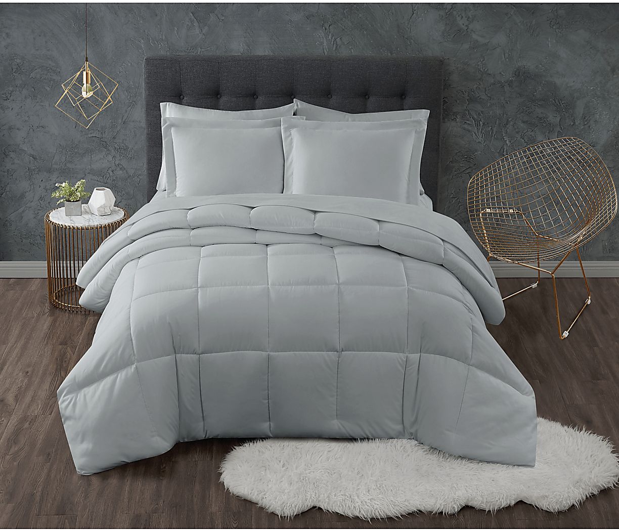 Kids Calming Colors Gray Twin XL Comforter Set