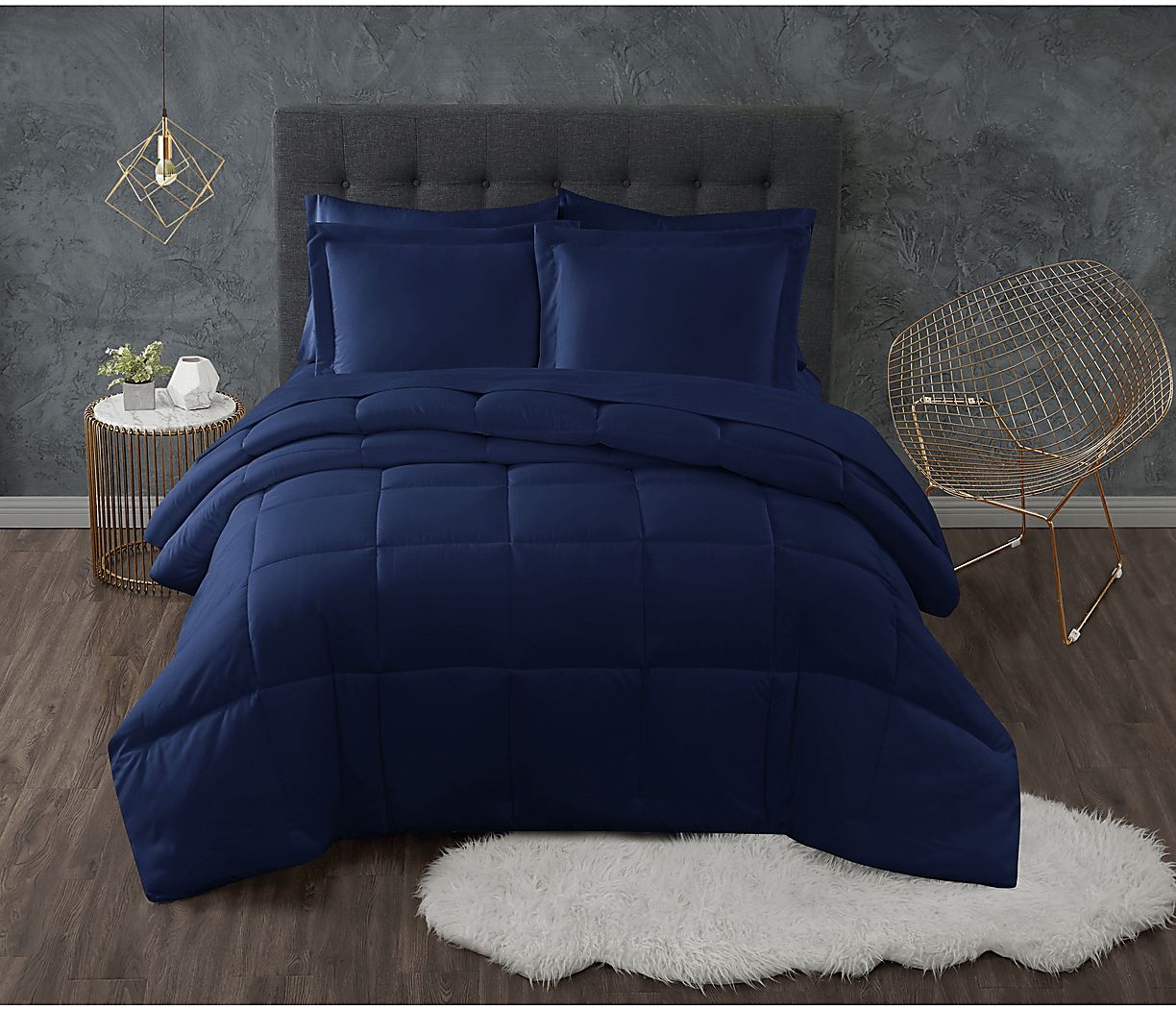 Kids Calming Colors Navy Full/Queen Comforter Set