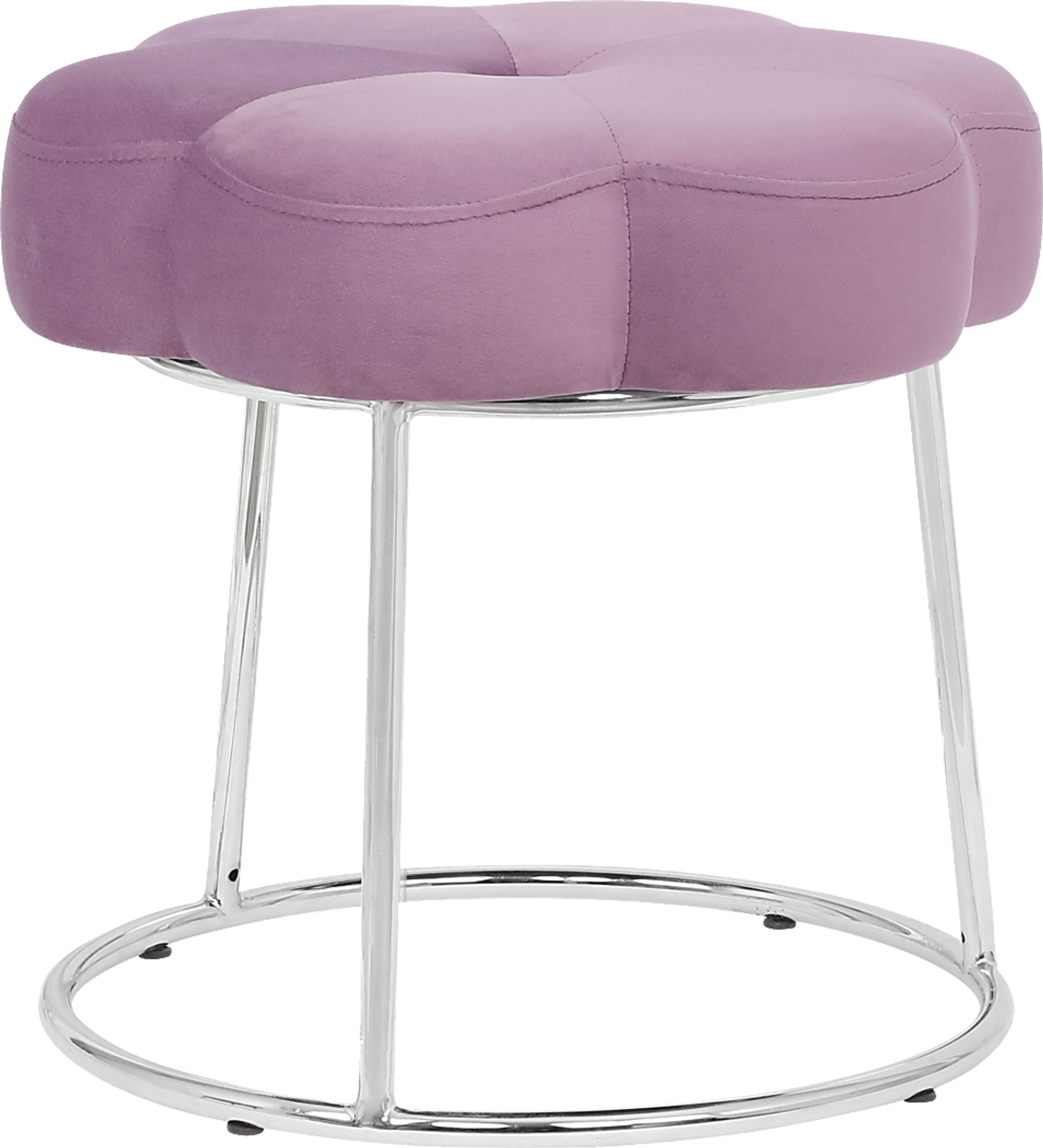 Kids Camelia Purple Vanity Stool - Image 3