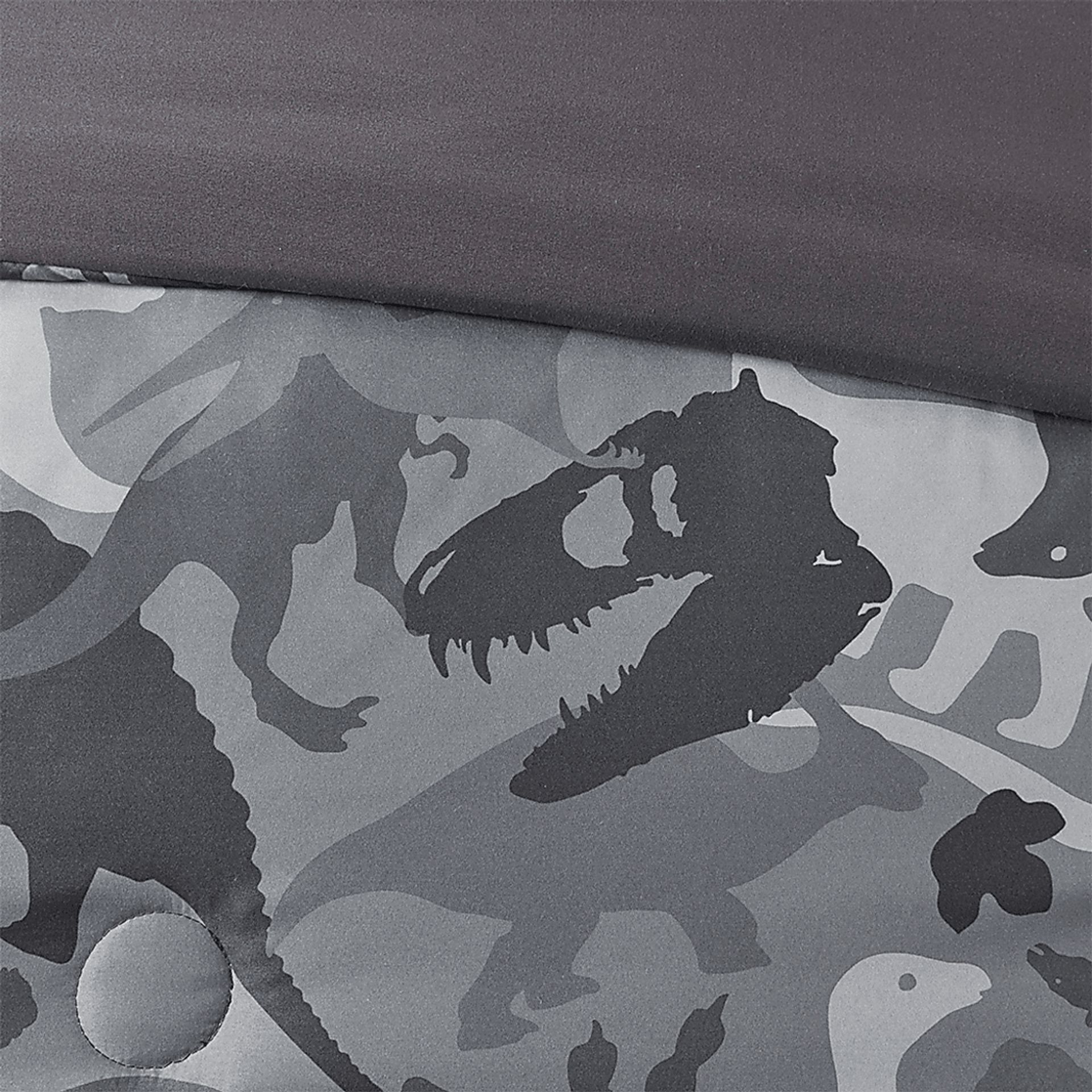 Kids Camo Dino Gray 3 Pc Twin Comforter Set - Image 4