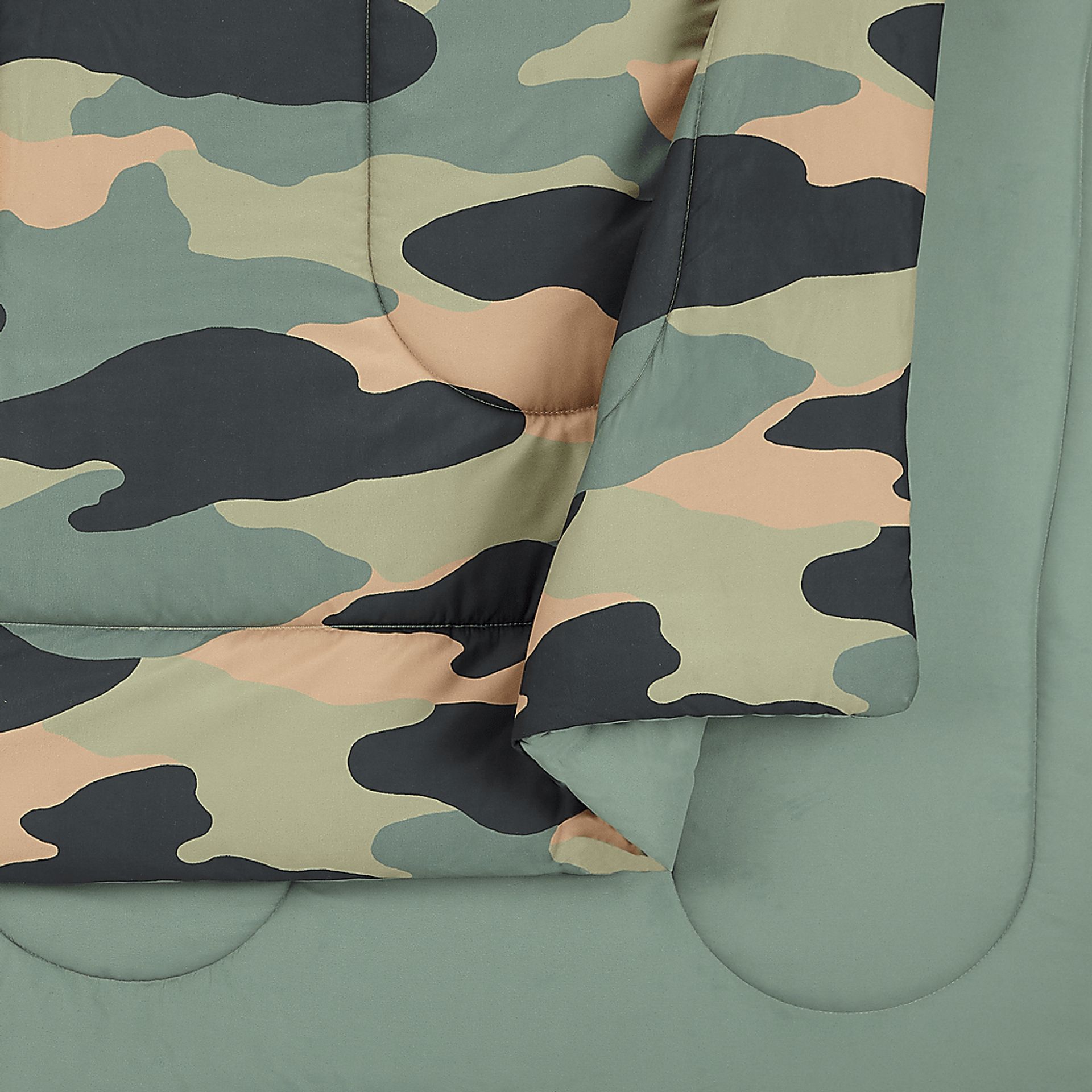 Kids Camohunt Green 3 Pc Full/Queen Comforter Set - Image 6