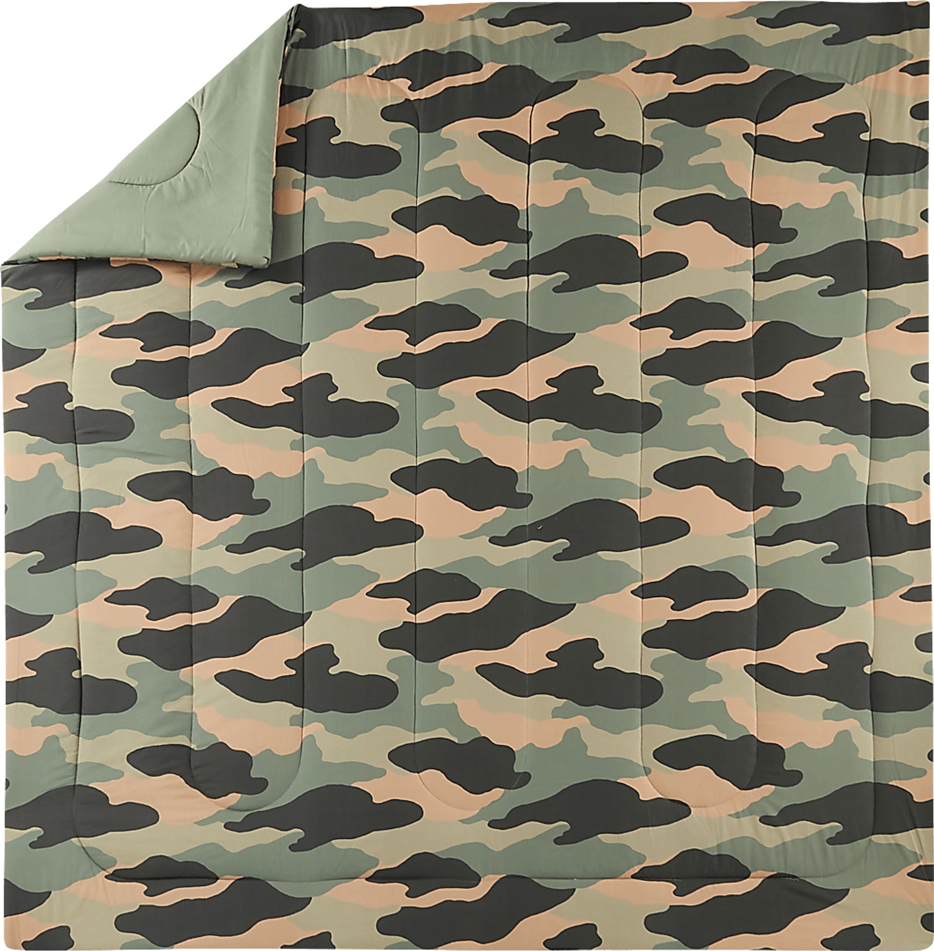 Kids Camohunt Green 3 Pc Full/Queen Comforter Set - Image 7