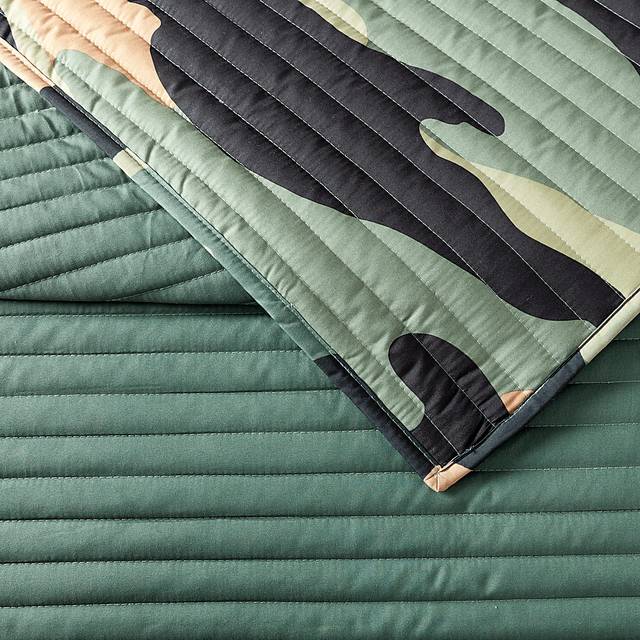 Kids Camohunt Green Full/Queen Quilt Set - Thumbnail - Image 6