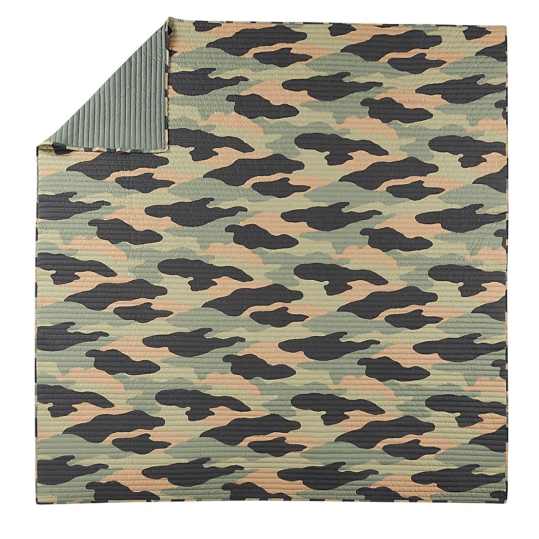 Camohunt Green Full/Queen Quilt Set