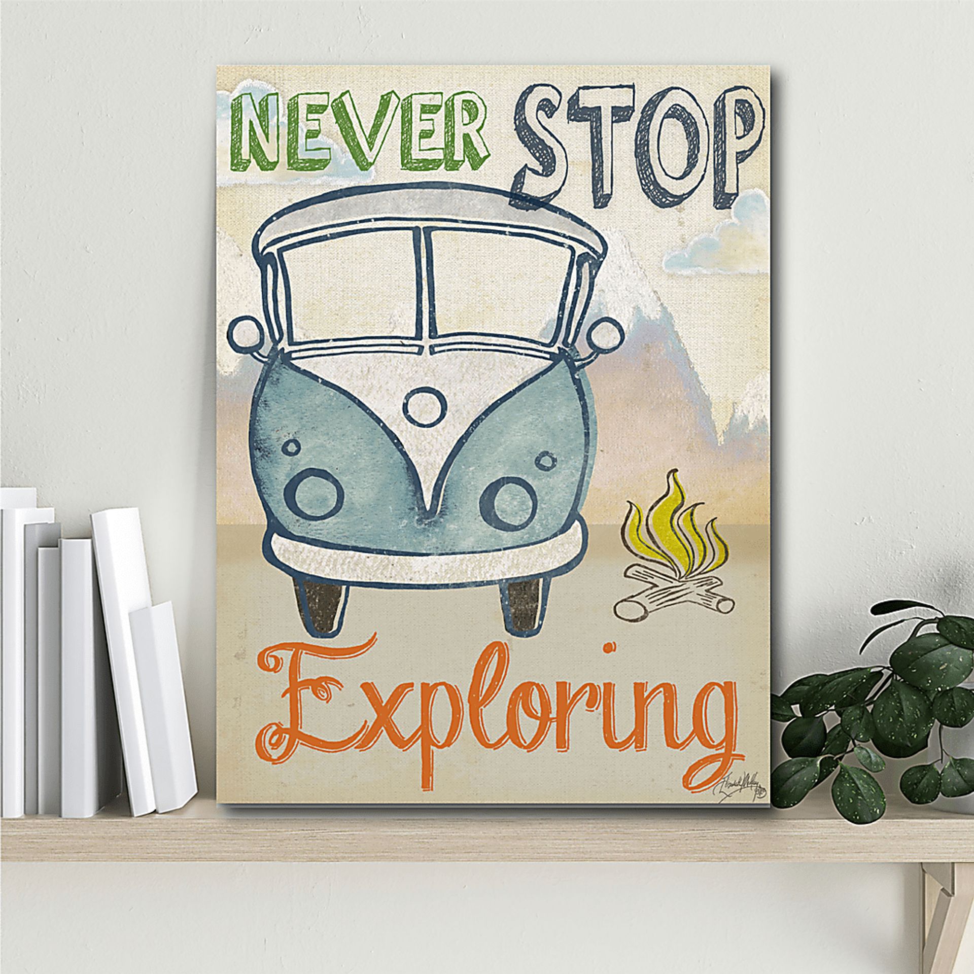 Kids Camp Roadside Gray Artwork - Image 2