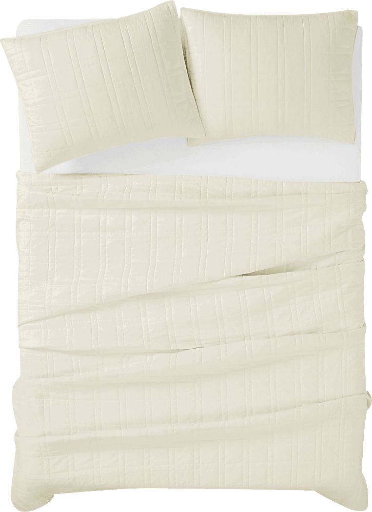 Kids Candy Colors Beige Twin Quilt Set