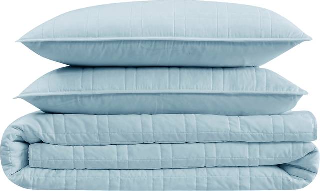 Kids Candy Colors Blue Twin Quilt Set - Thumbnail - Image 2