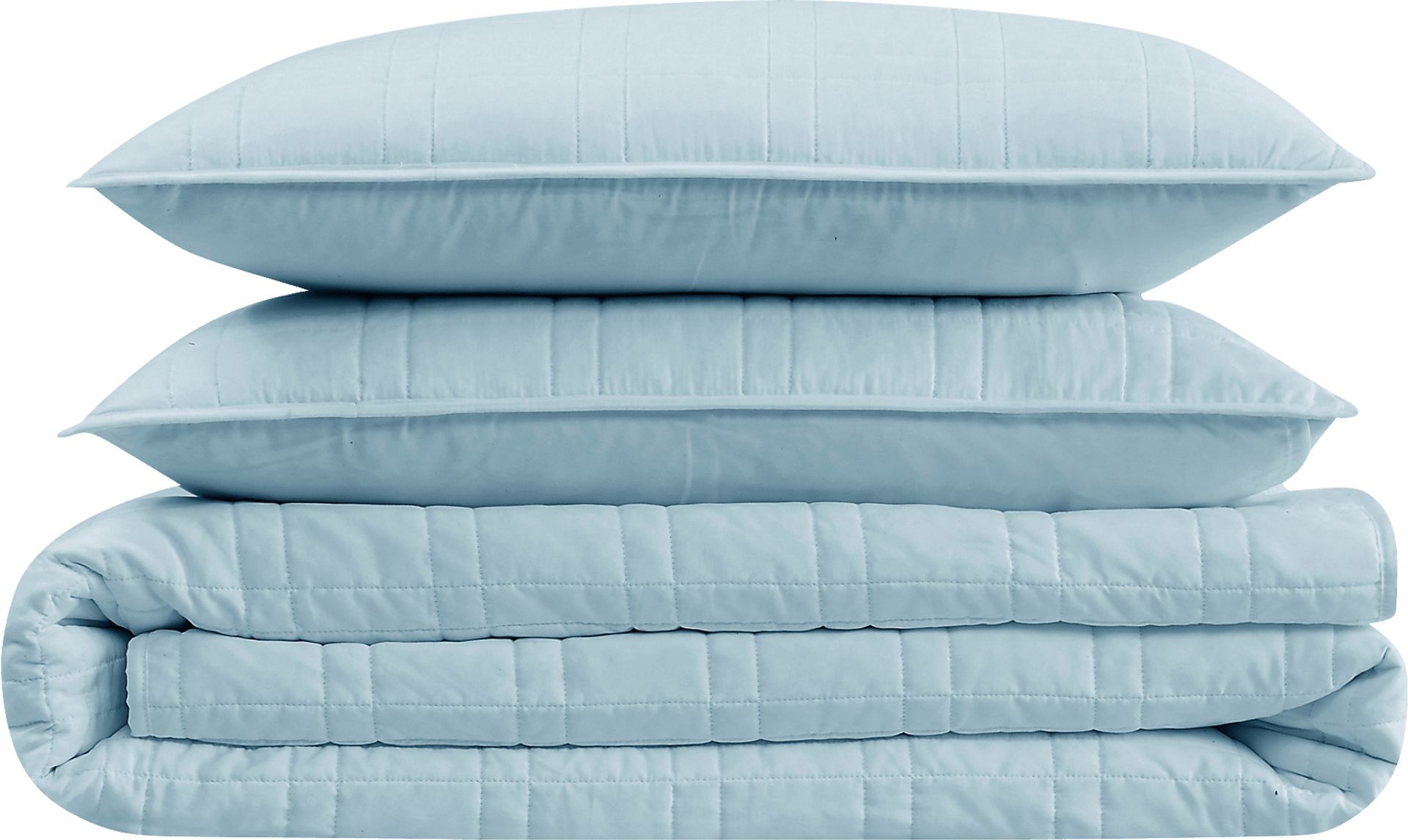 Kids Candy Colors Blue Twin Quilt Set - Image 2