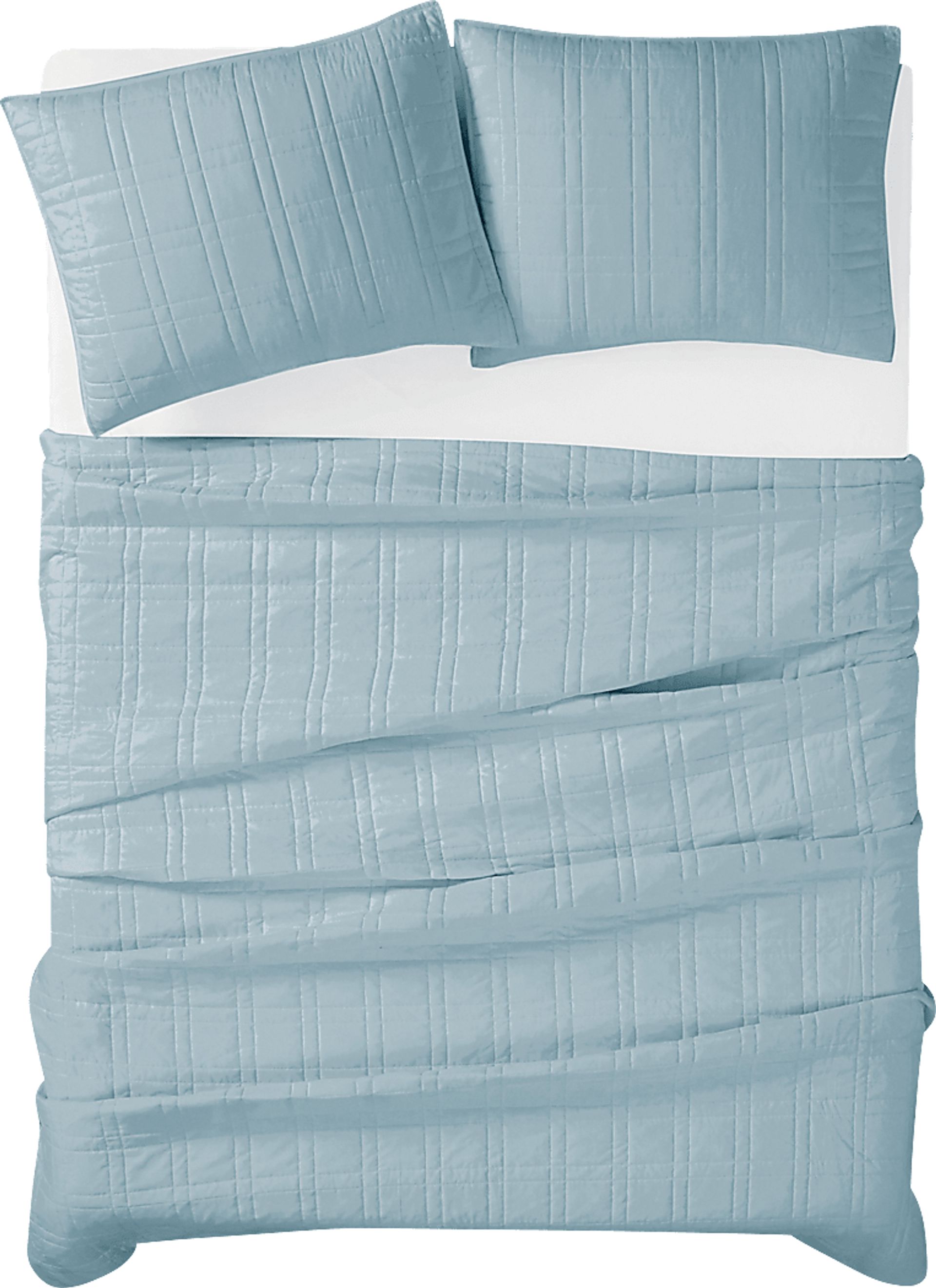 Kids Candy Colors Blue Twin Quilt Set - Image 3