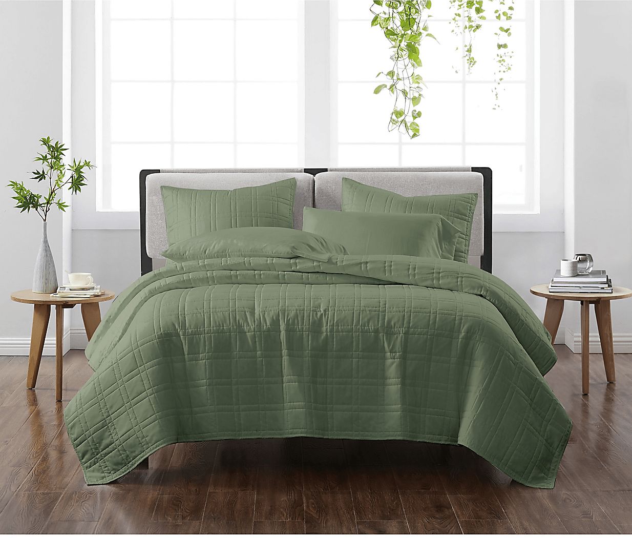 Kids Candy Colors Green Twin Quilt Set