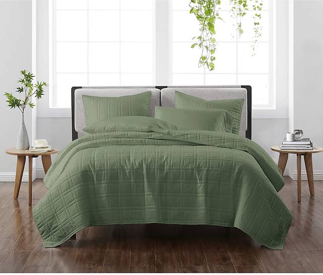 Kids Candy Colors Green Full/Queen Quilt Set - Thumbnail - Image 1