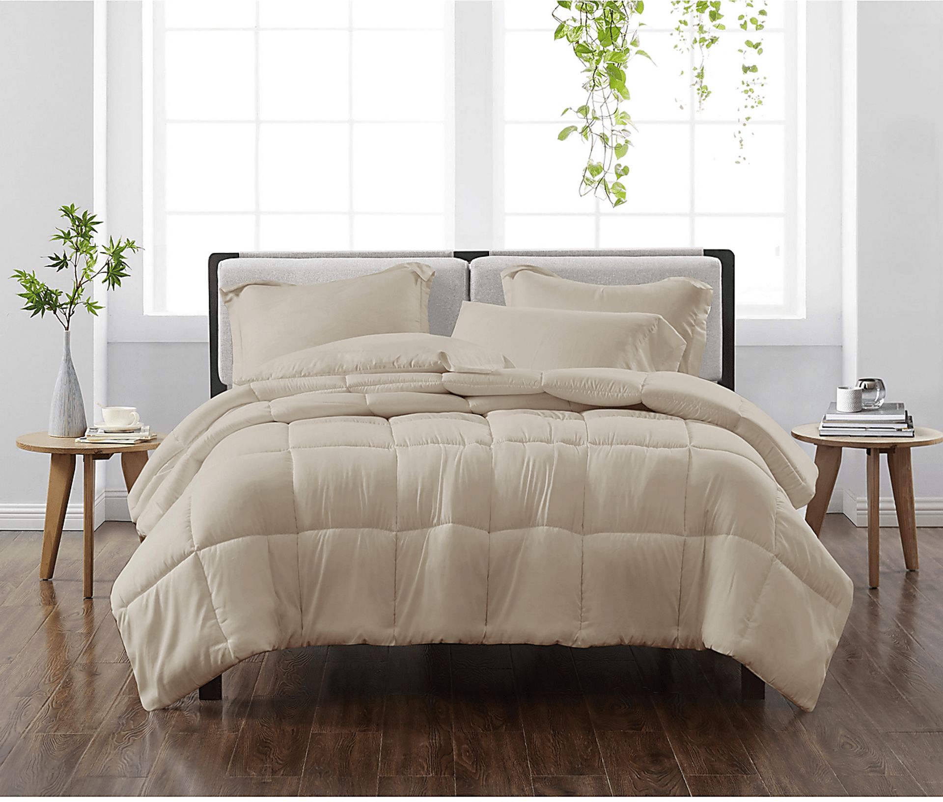 Kids Candy Colors Khaki Twin Comforter Set - Image 1