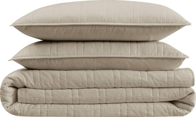 Kids Candy Colors Khaki Full/Queen Quilt Set - Thumbnail - Image 2