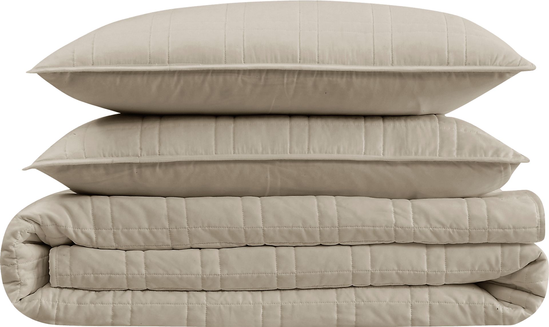 Kids Candy Colors Khaki Full/Queen Quilt Set - Image 2