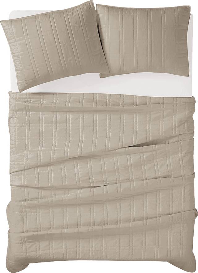 Kids Candy Colors Khaki Full/Queen Quilt Set - Thumbnail - Image 3