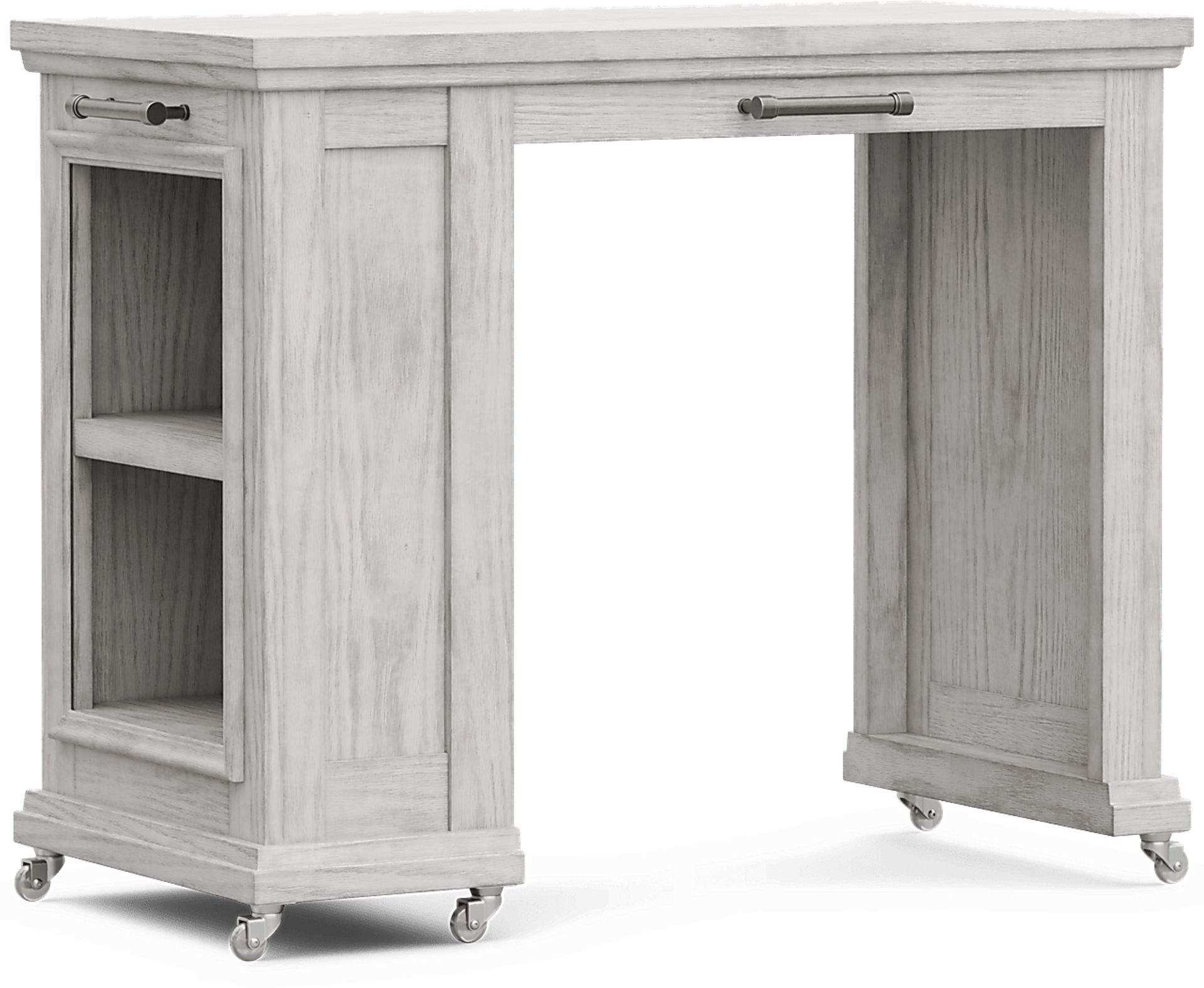 Kids Canyon Lake 2.0 Ash Gray Caster Desk - Image 2