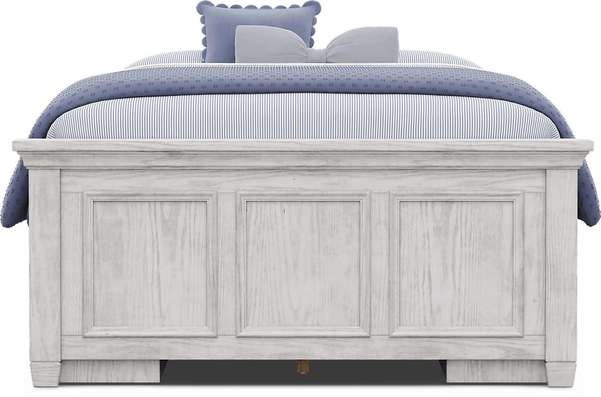 Kids Canyon Lake 2.0 Ash Gray Full Low Profile Bed with 2 Storage Side Rails - Image 2