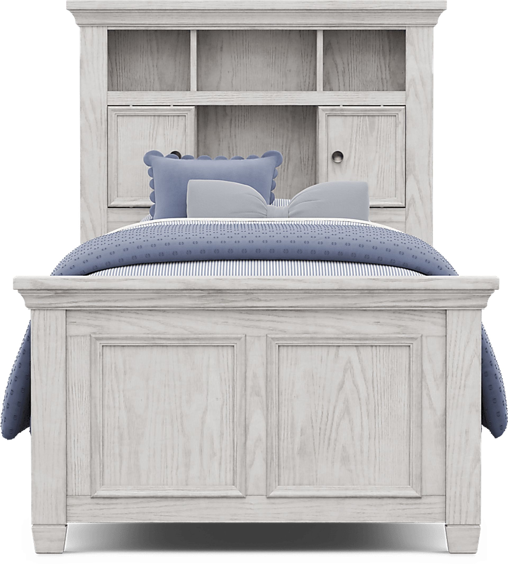 Kids Canyon Lake 2.0 Ash Gray Twin Bookcase Bed - Image 3