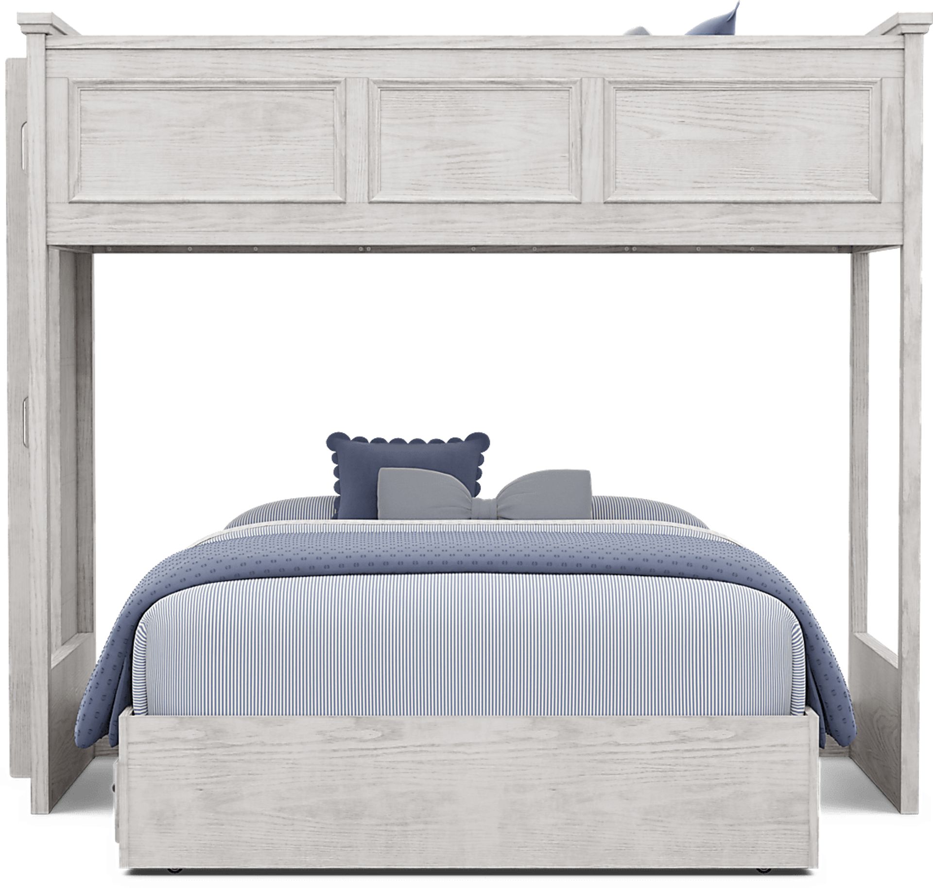 Kids Canyon Lake 2.0 Ash Gray Twin/Full Bunk Bed - Image 2