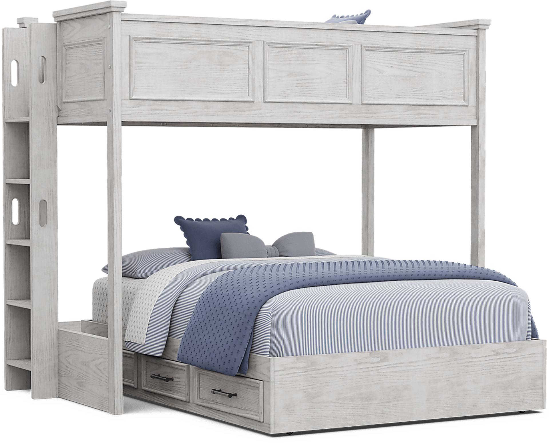 Kids Canyon Lake 2.0 Ash Gray Twin/Full Bunk Bed