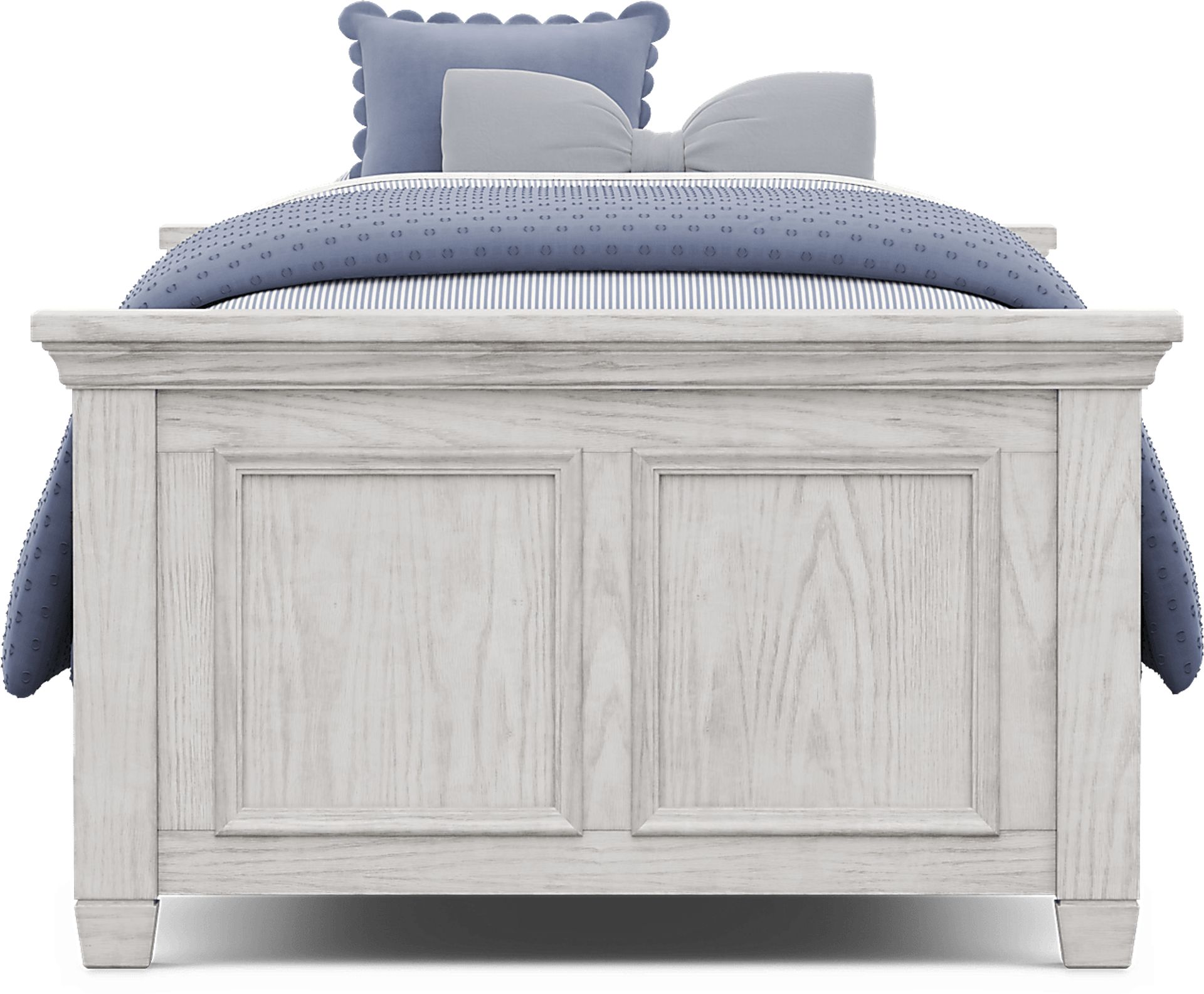 Kids Canyon Lake 2.0 Ash Gray Twin Low Profile Bed - Image 2