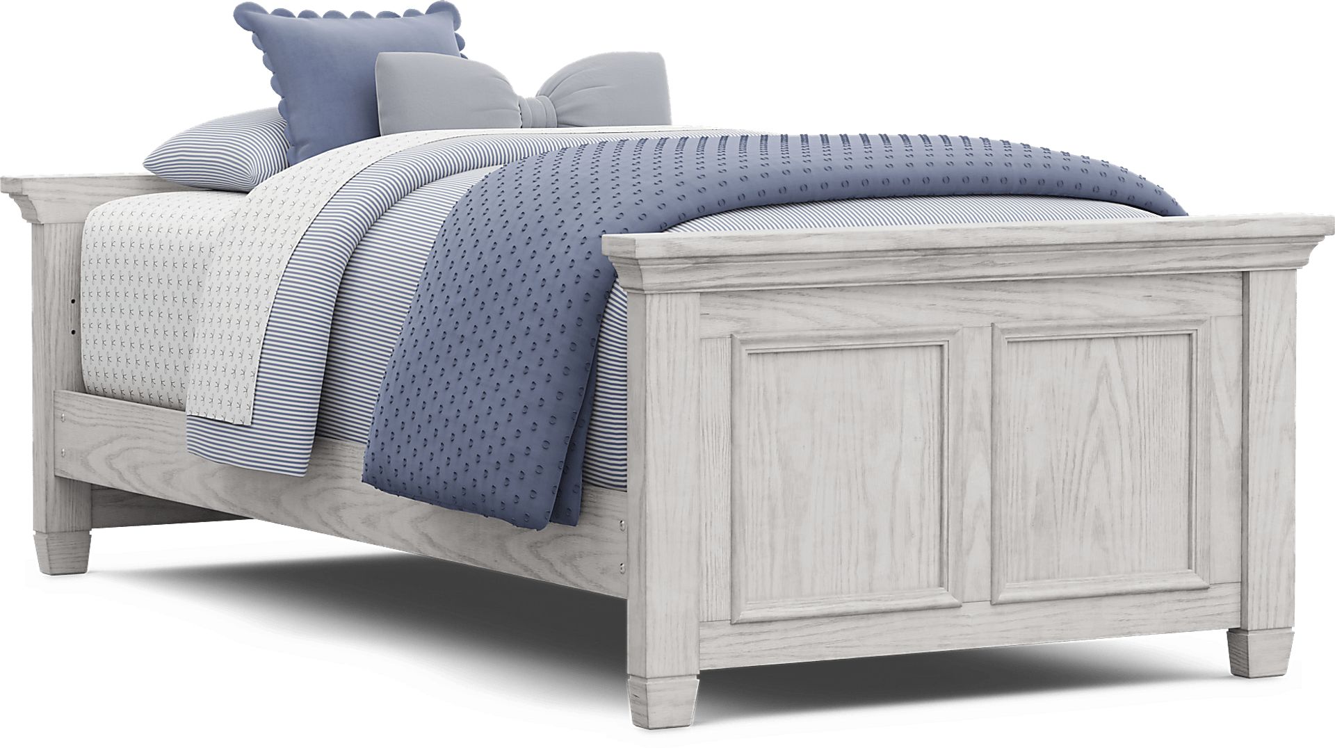 Kids Canyon Lake 2.0 Ash Gray Twin Low Profile Bed - Image 1