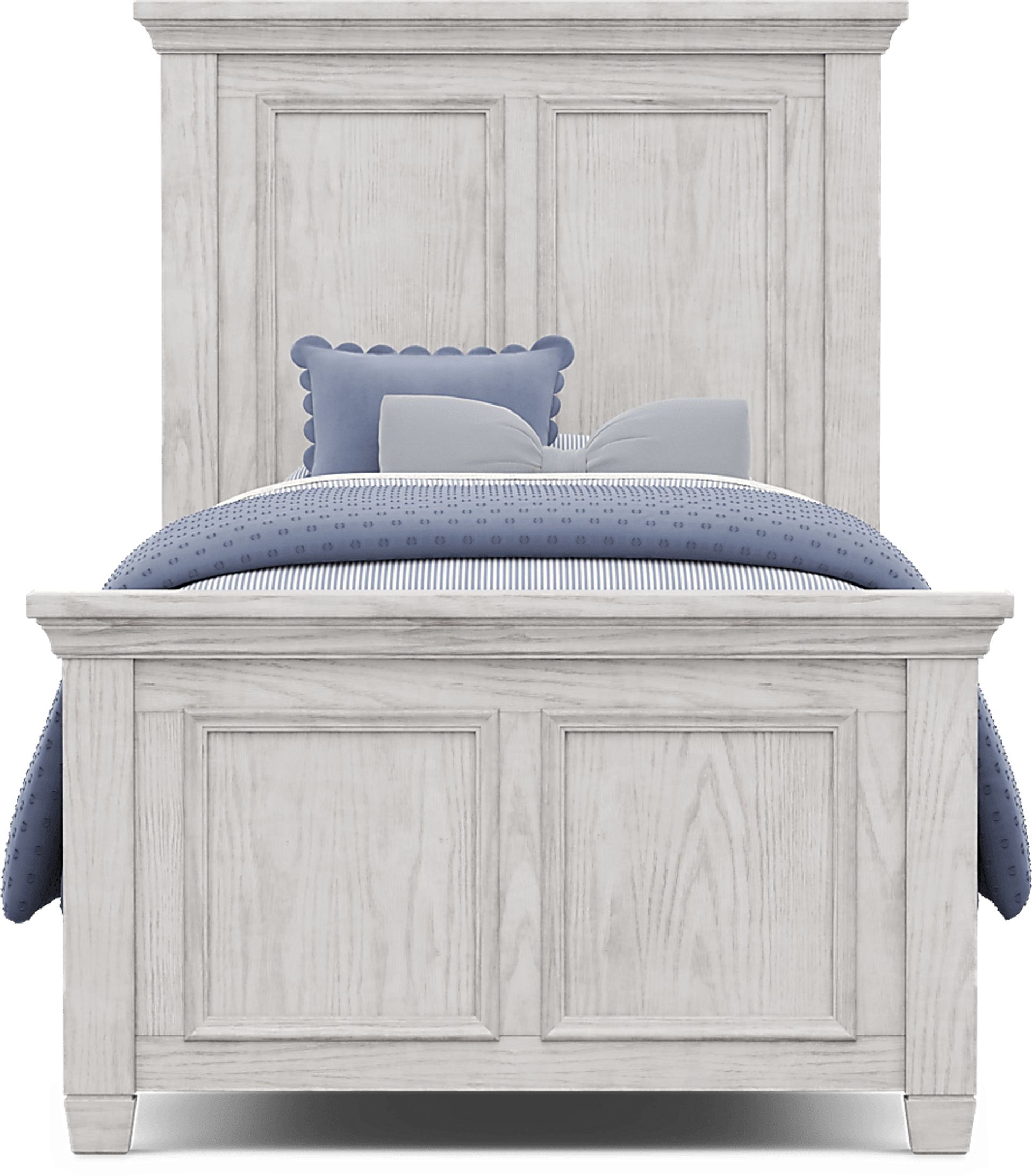 Kids Canyon Lake 2.0 Ash Gray Twin Panel Bed - Image 3