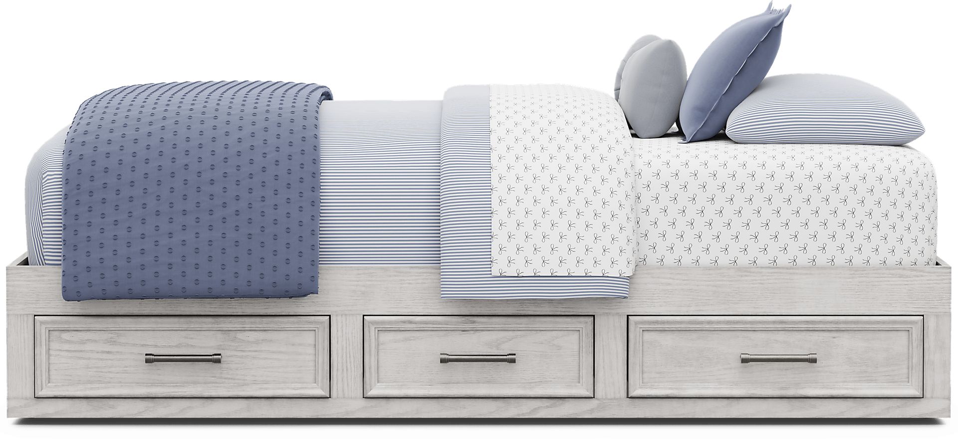 Kids Canyon Lake 2.0 Ash Gray Twin Platform Bed - Image 2