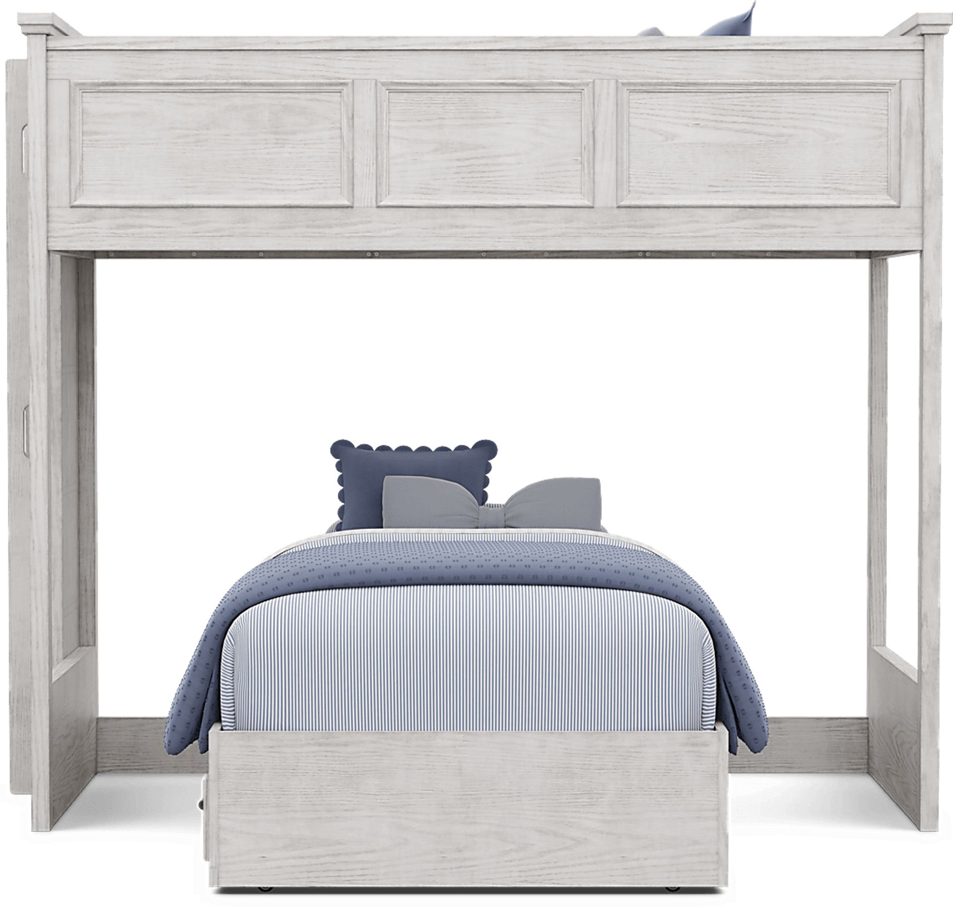 Kids Canyon Lake 2.0 Ash Gray Twin/Twin Bunk Bed - Image 2